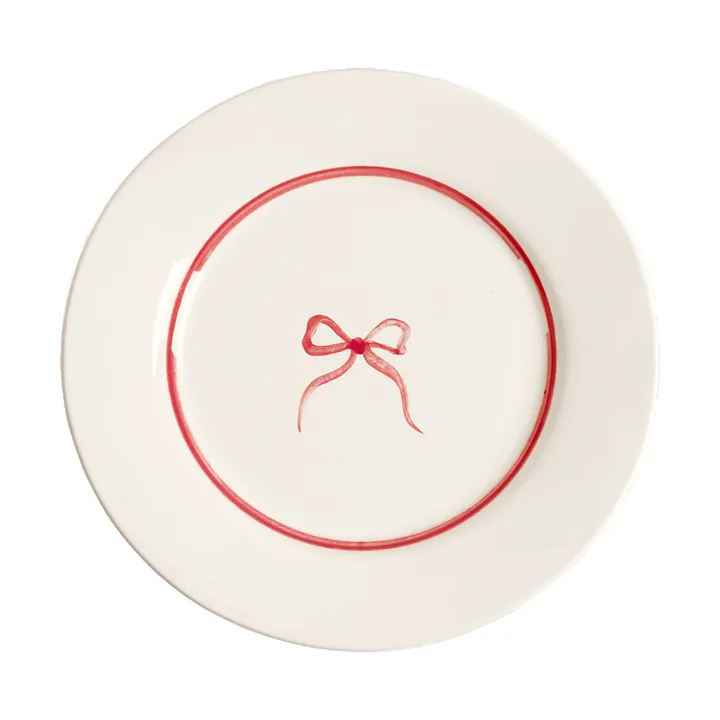 Bow talerz do sałatek - Dark Pink, 22 cm - Pick a Poppy