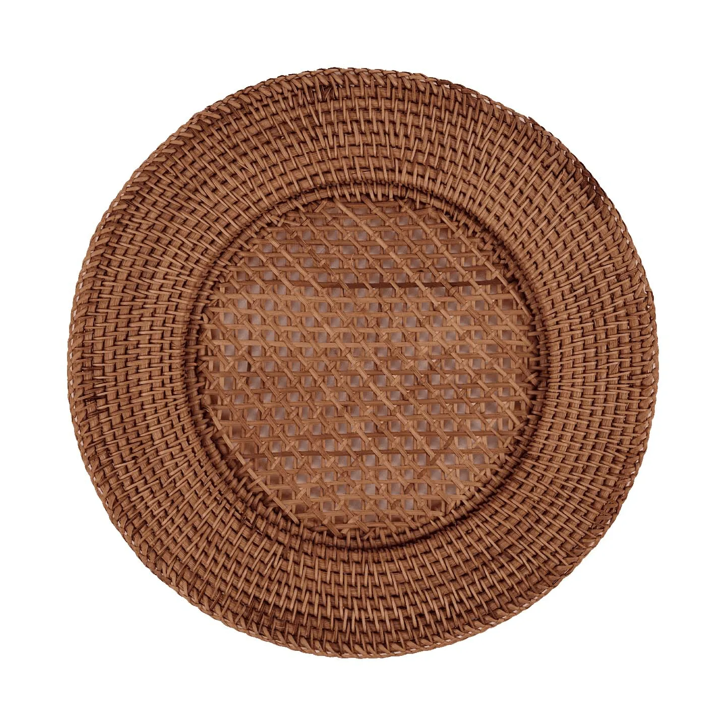 Classic Rattan podkładka stołowa, Ciemnobrązowy, 33 cm Pick a Poppy