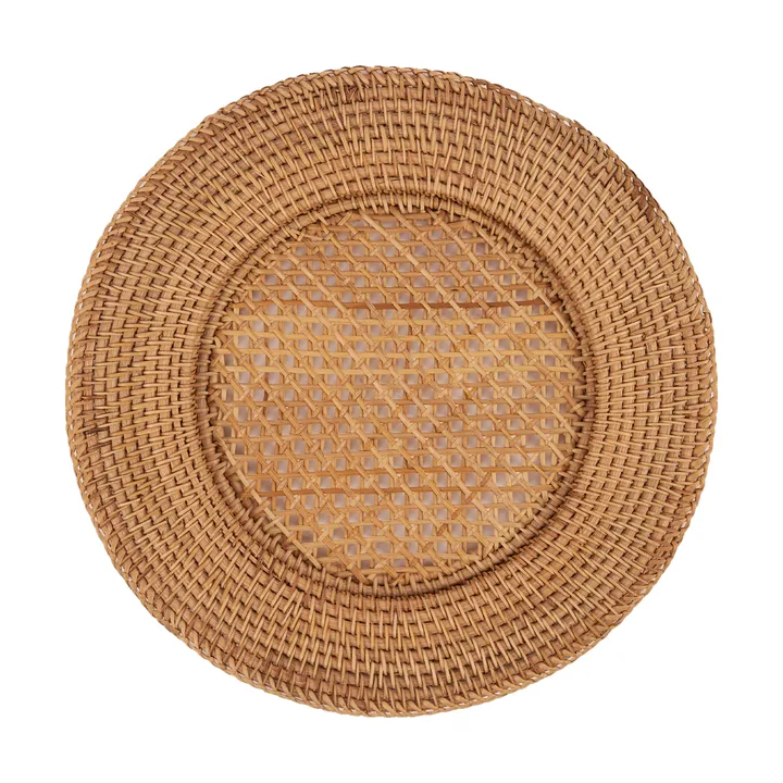 Classic Rattan podkładka stołowa - Natural, 33 cm - Pick a Poppy