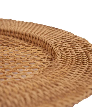 Classic Rattan podkładka stołowa - Natural, 33 cm - Pick a Poppy