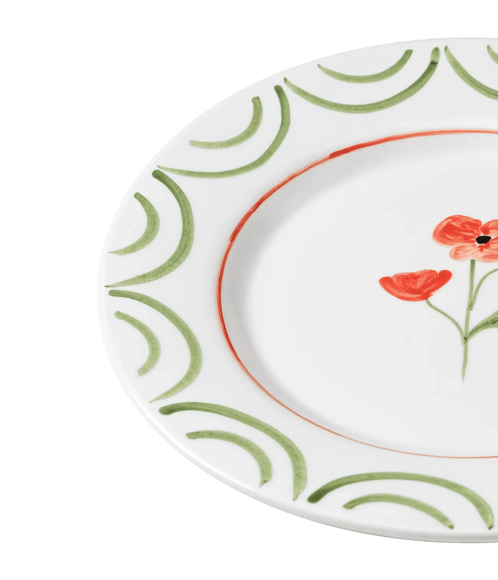 Cottage Flower talerz, Poppy Red, 28 cm Pick a Poppy