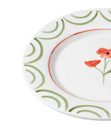Cottage Flower talerz - Poppy Red, 28 cm - Pick a Poppy