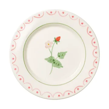 Cottage flower Wild Strawberry talerz sałatkowy - Red, 22 cm - Pick a Poppy