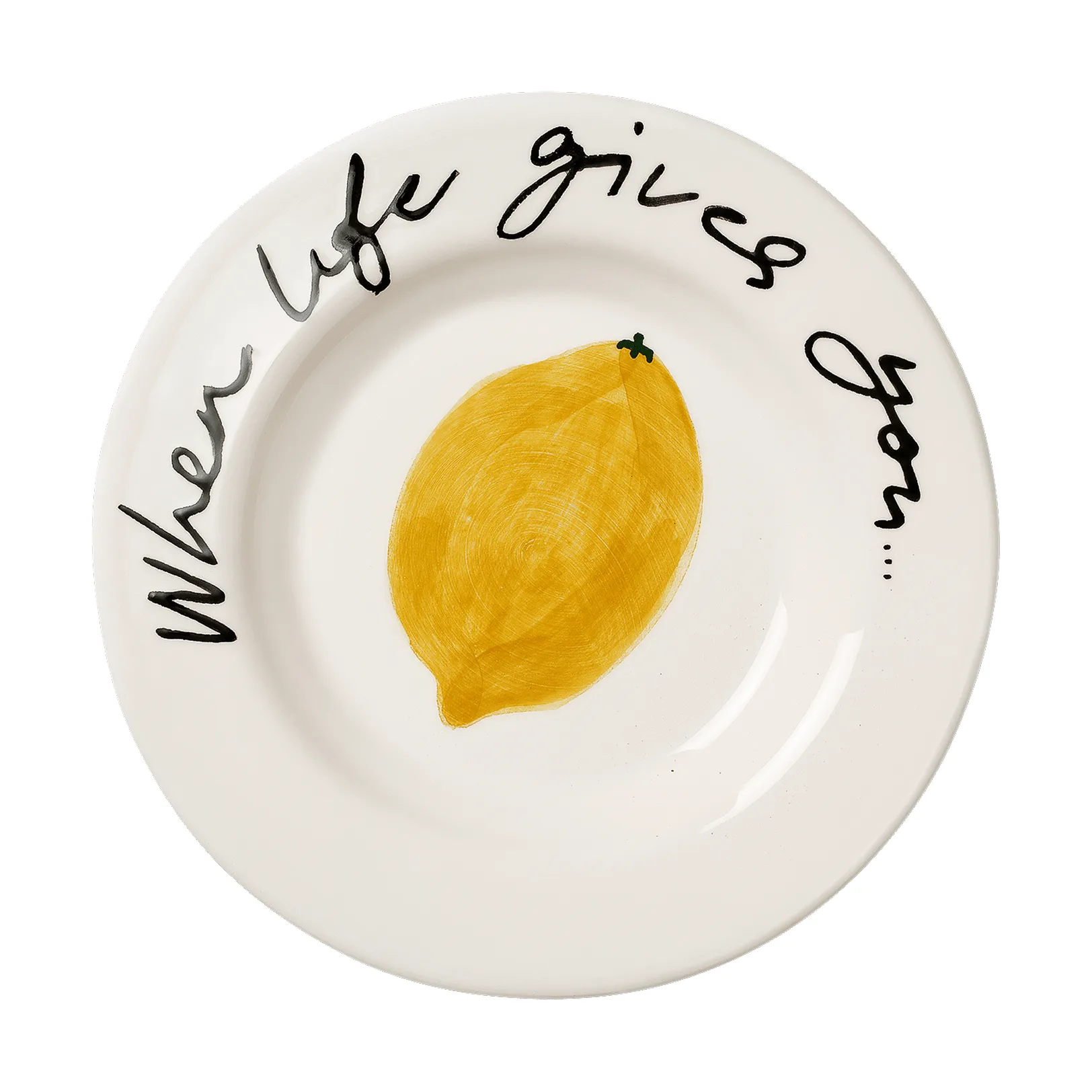 Lemon talerz do tapas, Yellow, 15 cm Pick a Poppy