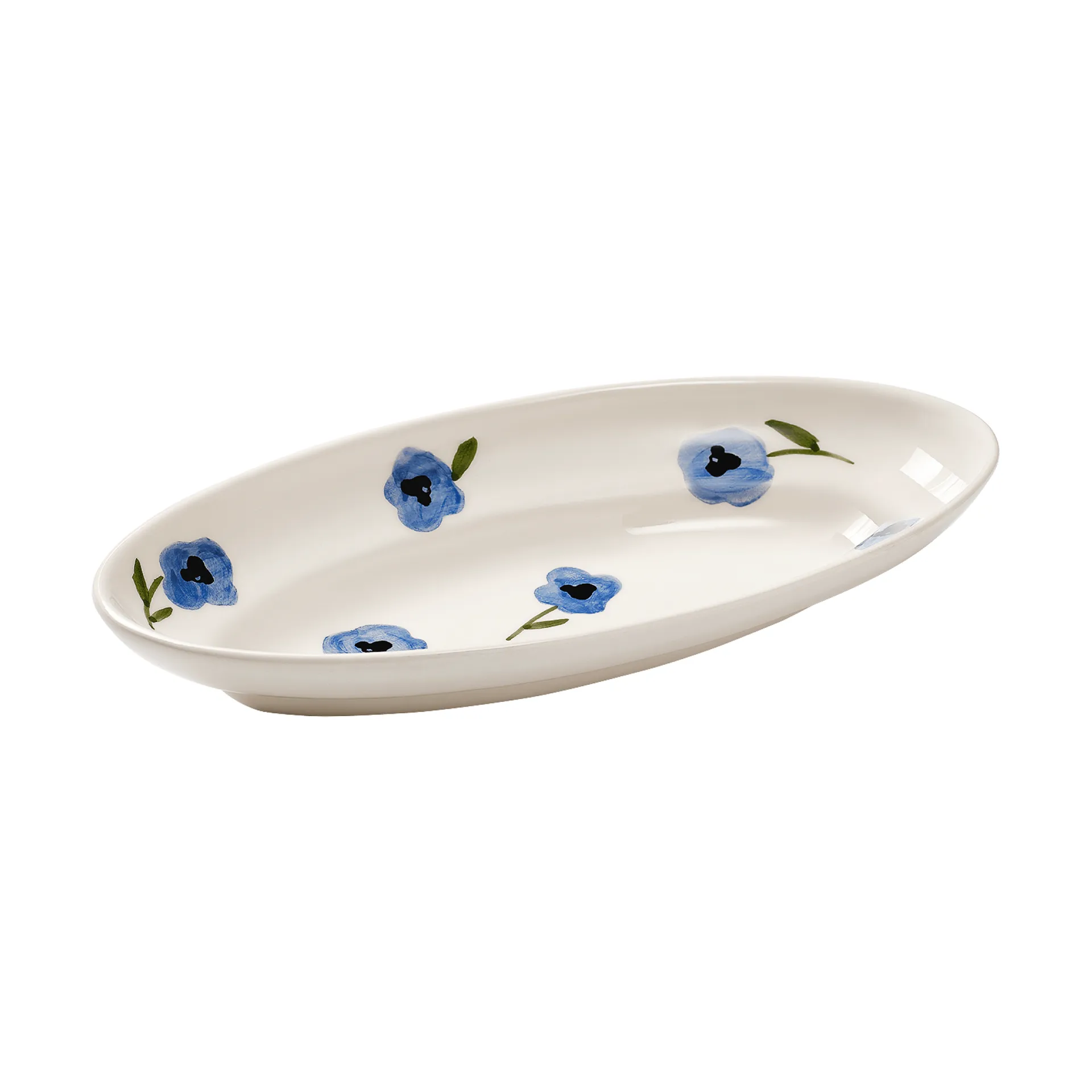 Madelen Möllard Pansy półmisek, Blue, mały, 22,5 cm Pick a Poppy