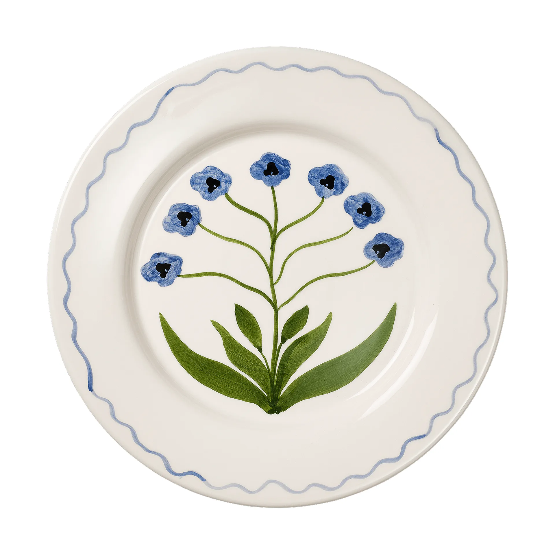 Madelen Möllard Pansy talerz, Blue, 28 cm Pick a Poppy