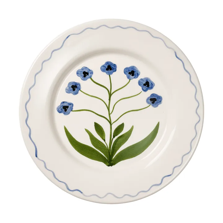Madelen Möllard Pansy talerz - Blue, 28 cm - Pick a Poppy