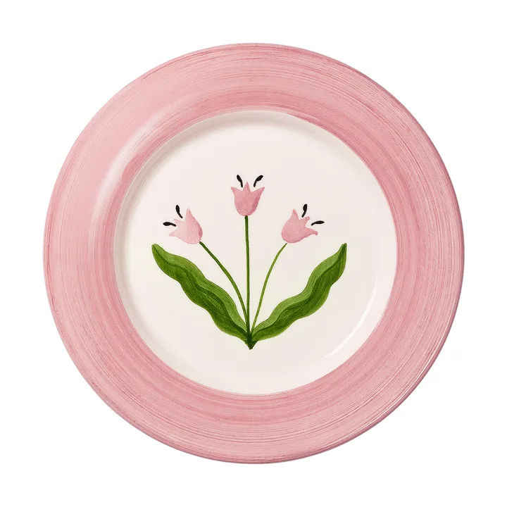 Madelen Möllard Tulip talerz sałatkowy - Różowy, 22 cm - Pick a Poppy