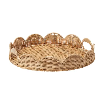 Round Scallop taca - Natural, 40 cm - Pick a Poppy