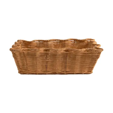 Scallop Rattan kosz - Natural, 20x30 cm - Pick a Poppy