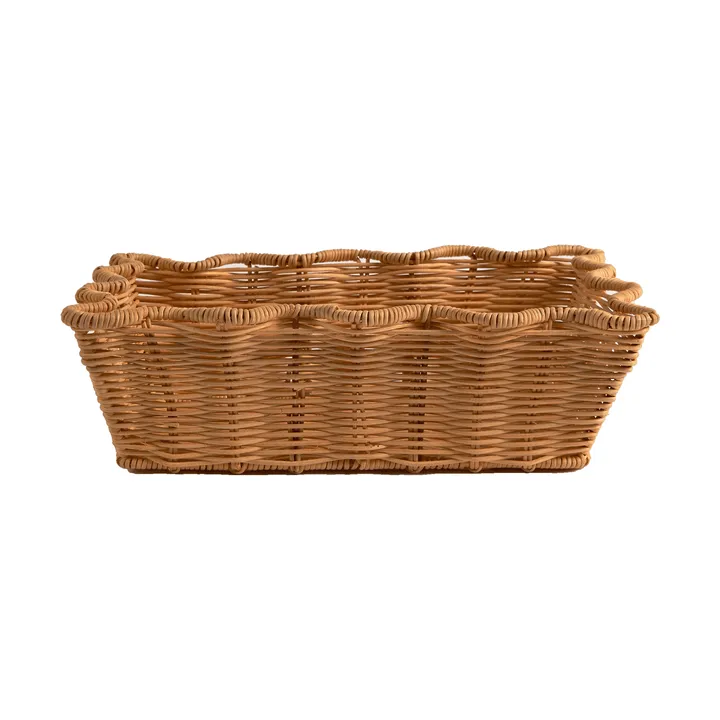 Scallop Rattan kosz - Natural, 20x30 cm - Pick a Poppy