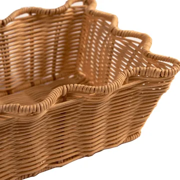 Scallop Rattan kosz - Natural, 20x30 cm - Pick a Poppy