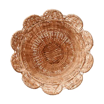 Scallop wazon rattanowy - Natural, 30x31 cm - Pick a Poppy