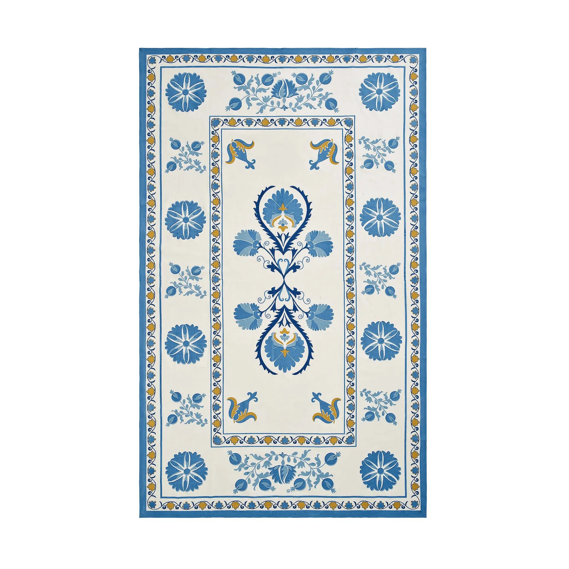 Suzani obrus, Blue, 250x150 cm Pick a Poppy