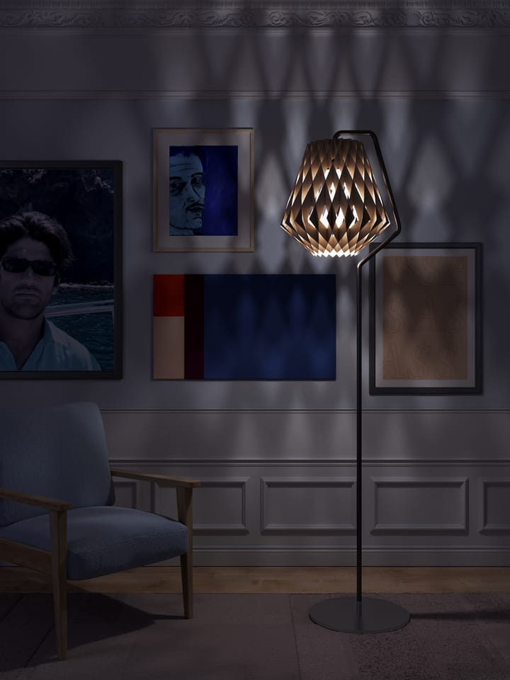 Lampa podłogowa Pilke Signature Ø28 cm, Brzoza Pilke