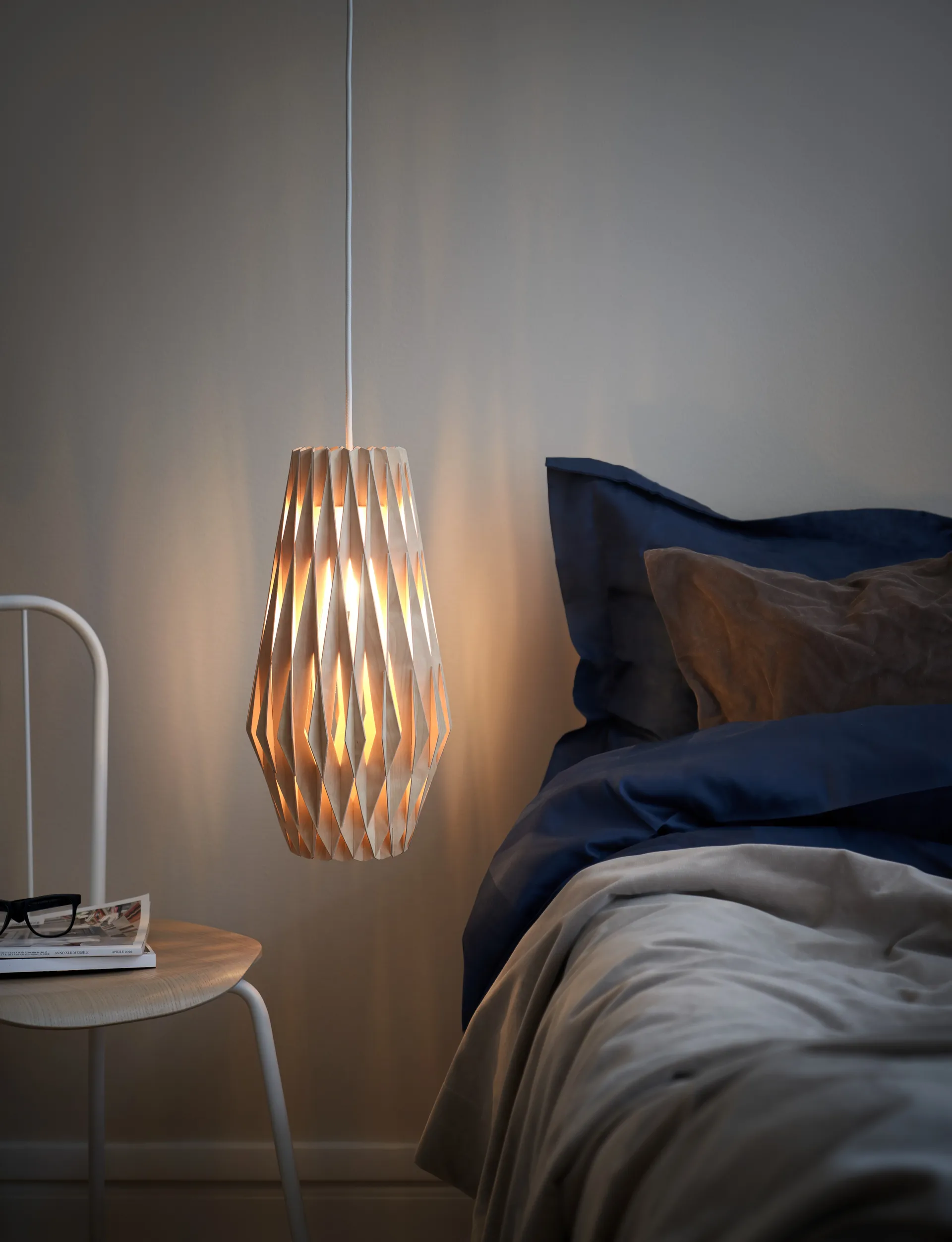 Lampa wisząca Pilke Signature 20/42 cm, Brzoza Pilke