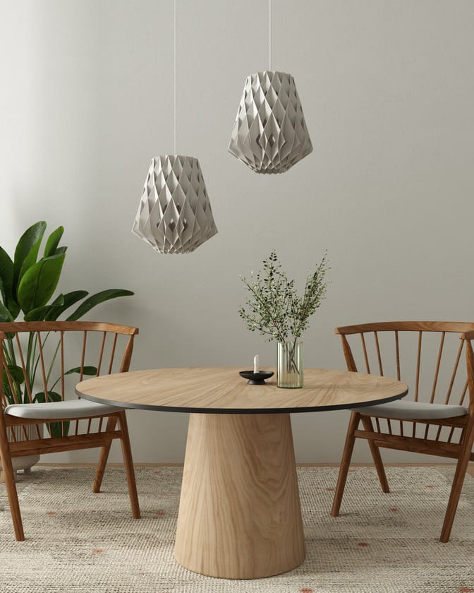 Lampa wisząca Pilke Signature Ø28 cm, Biały Pilke
