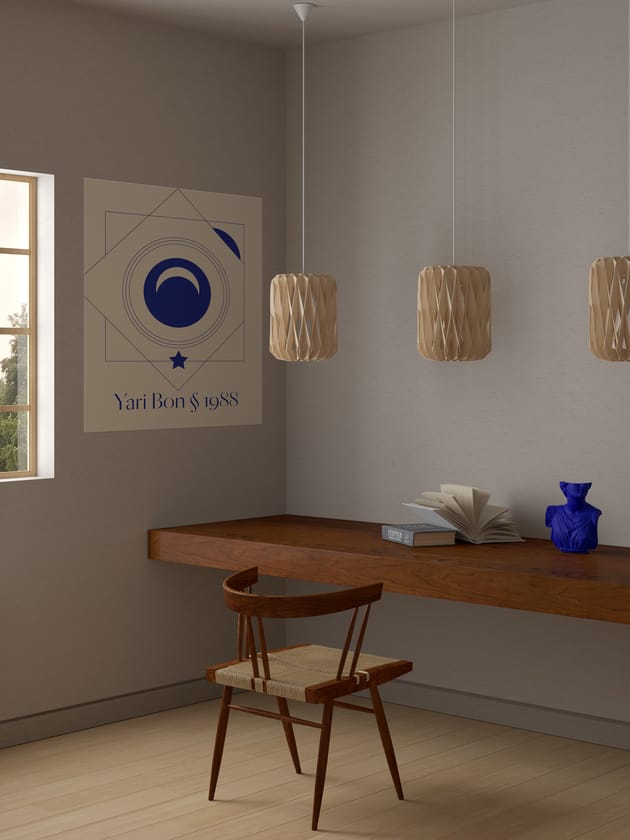 Lampa wisząca Pilke Signature Ø28 cm, Brzoza Pilke