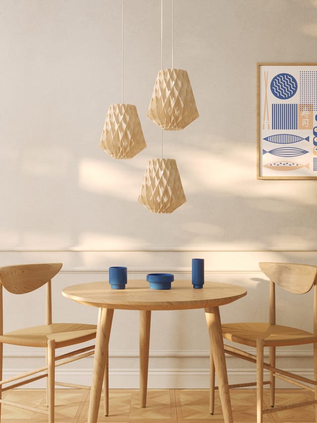 Lampa wisząca Pilke Signature Ø28 cm, Brzoza Pilke