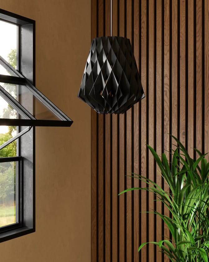 Lampa wisząca Pilke Signature Ø28 cm, Czarny Pilke