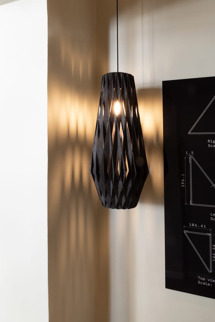 Lampa wisząca Pilke Signature 30/70 cm - Czarny - Pilke