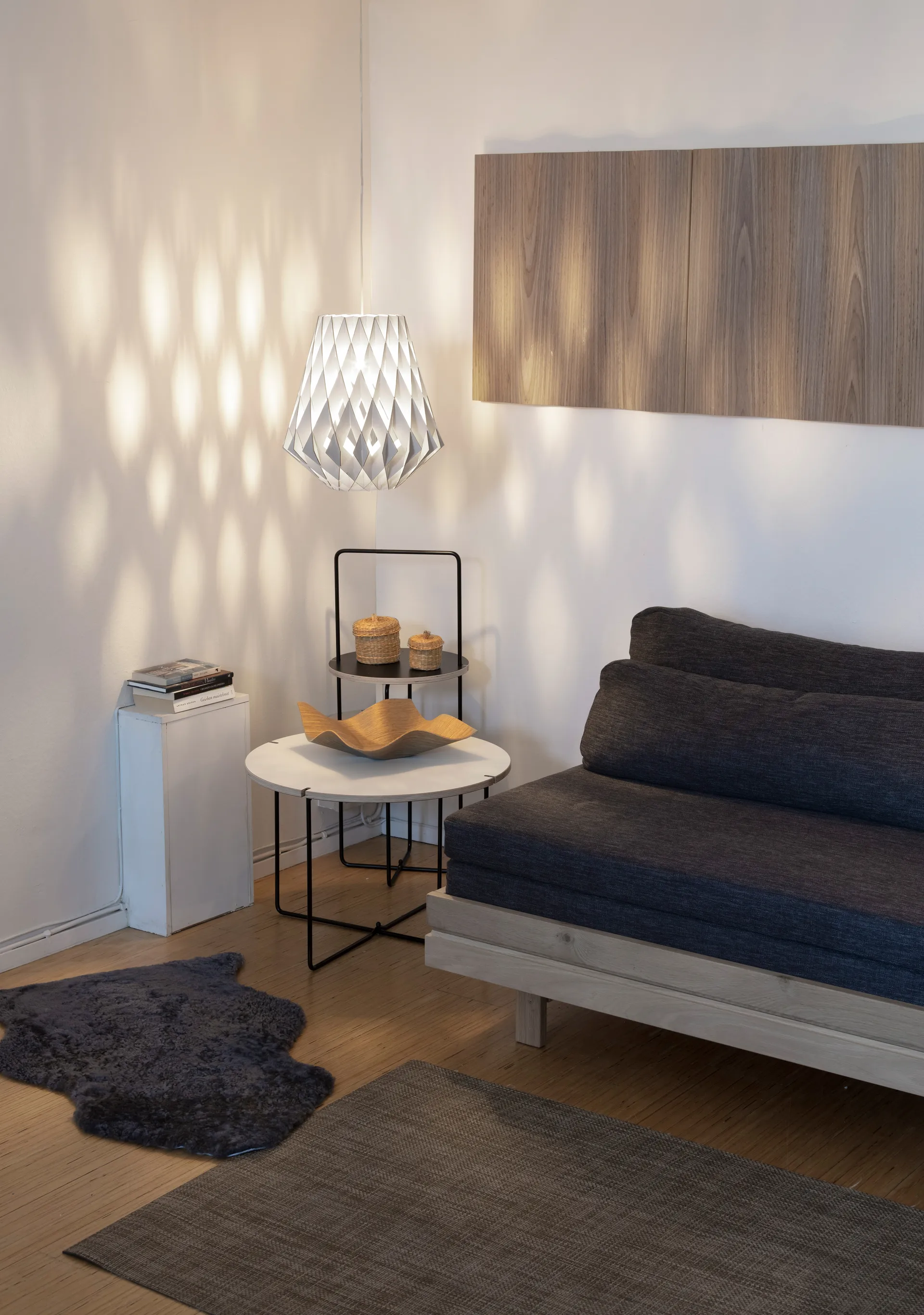 Lampa wisząca Pilke Signature Ø36 cm, Biały Pilke