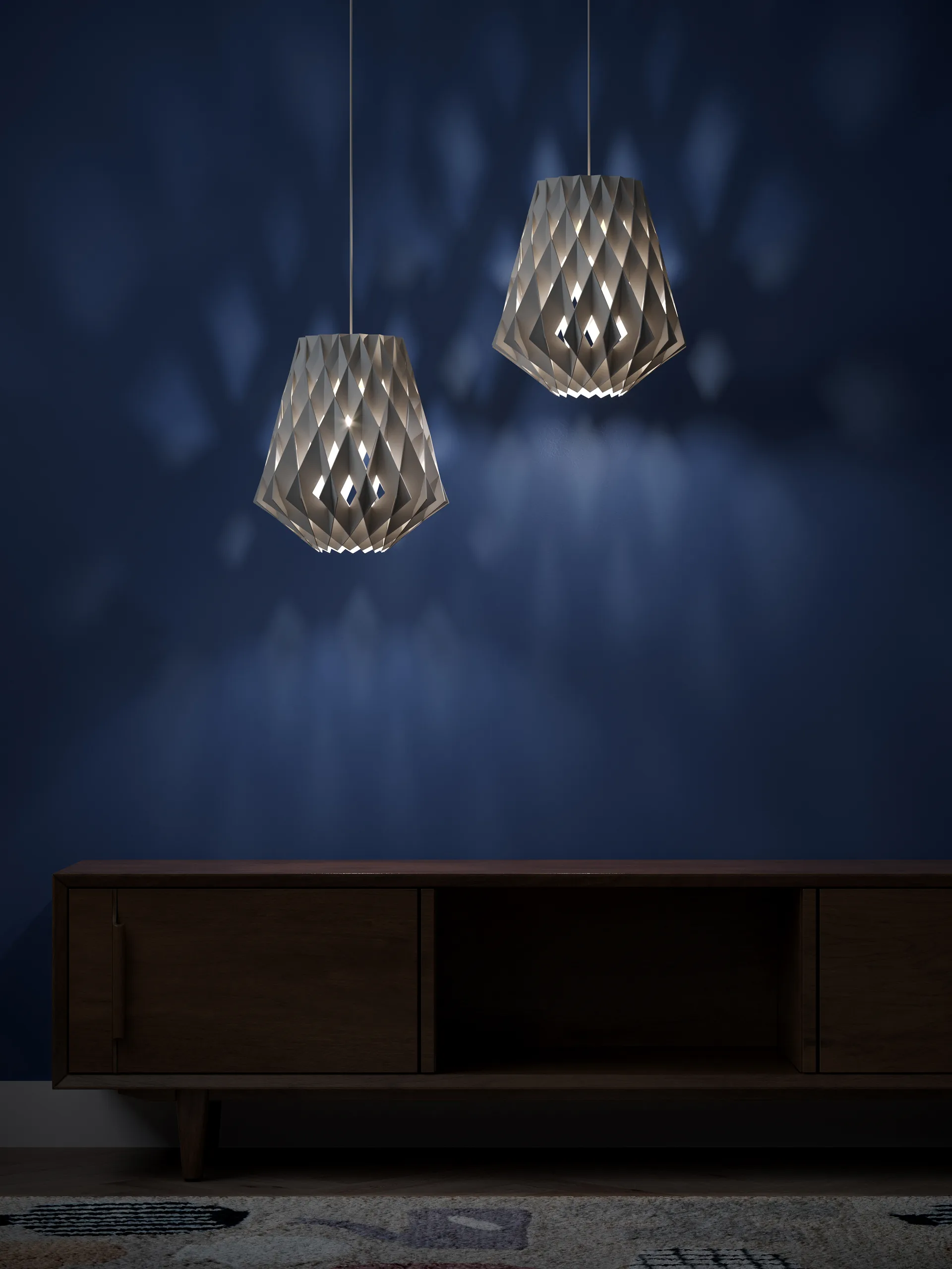 Lampa wisząca Pilke Signature Ø36 cm, Biały Pilke