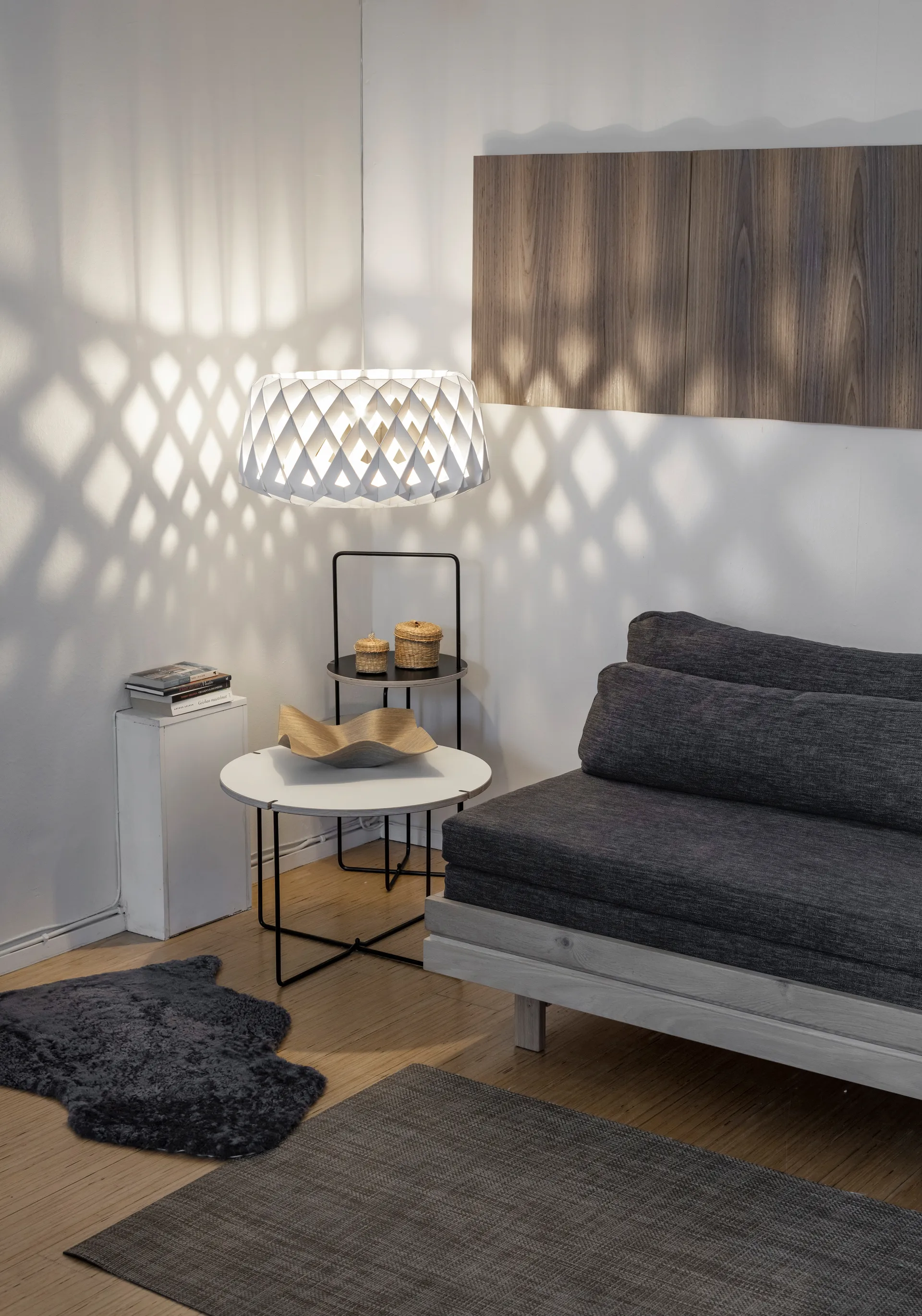 Lampa wisząca Pilke Signature Ø60 cm, Biały Pilke