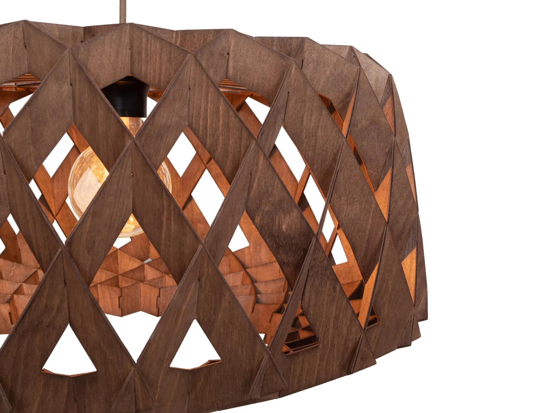 Lampa wisząca Pilke Signature Ø60 cm, Brązowy Pilke