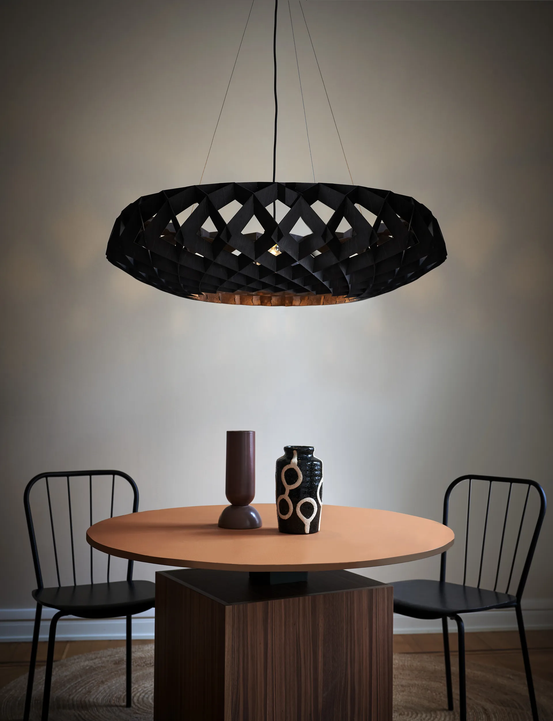 Lampa wisząca Pilke Signature Ø95 cm, Czarny Pilke
