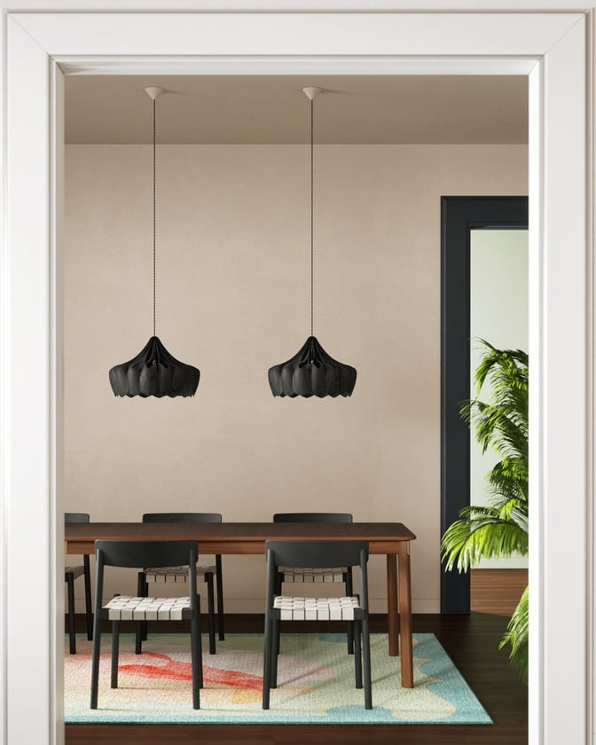 Lampa wisząca Pioni S Ø38 cm, Czarny Pilke