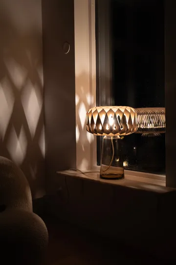 Signature 35 lampa stołowa - Amber-brzoza, Ø36,5×53 cm - Pilke