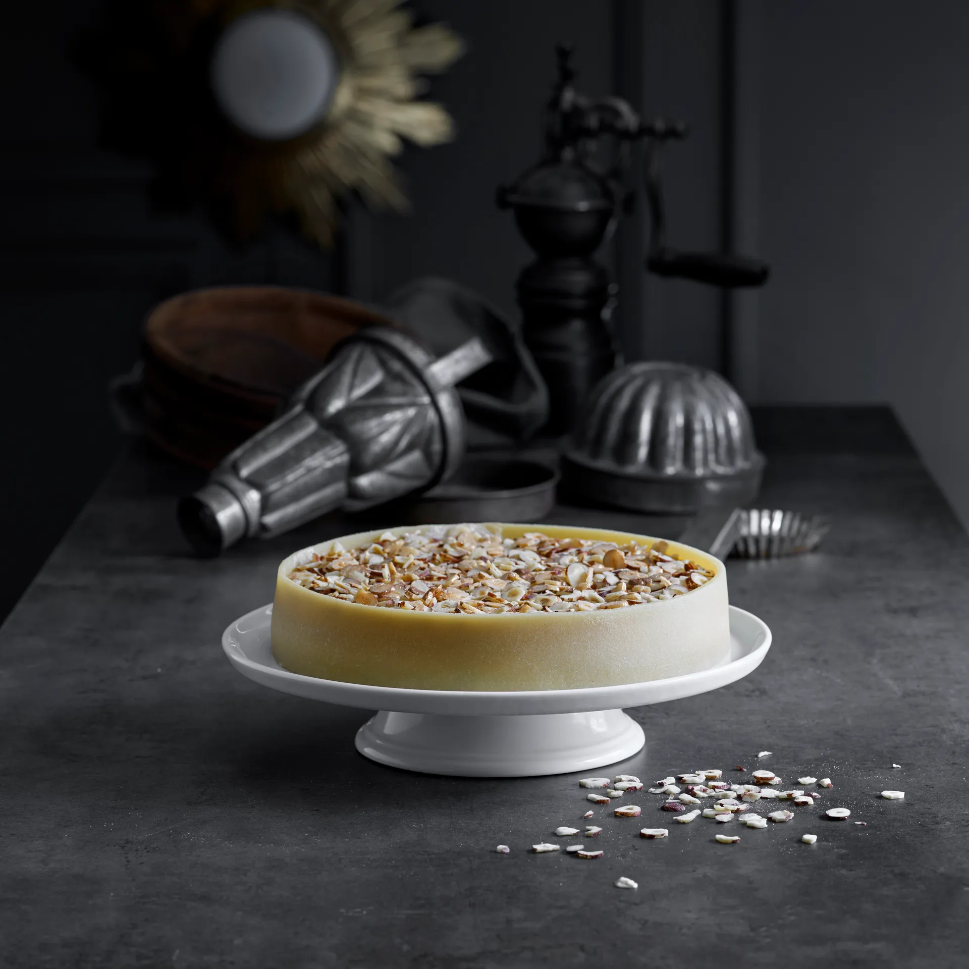 Pillivuyt talerz na ciasto na nóżce Ø30 cm, Biały Pillivuyt