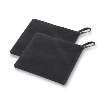 Rękawica do garnków Pillivuyt Gourmet 20,5x20,5 cm 2-pak - Czarna skóra - Pillivuyt