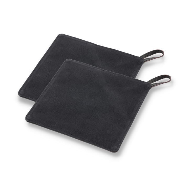 Rękawica do garnków Pillivuyt Gourmet 20,5x20,5 cm 2-pak, Czarna skóra Pillivuyt