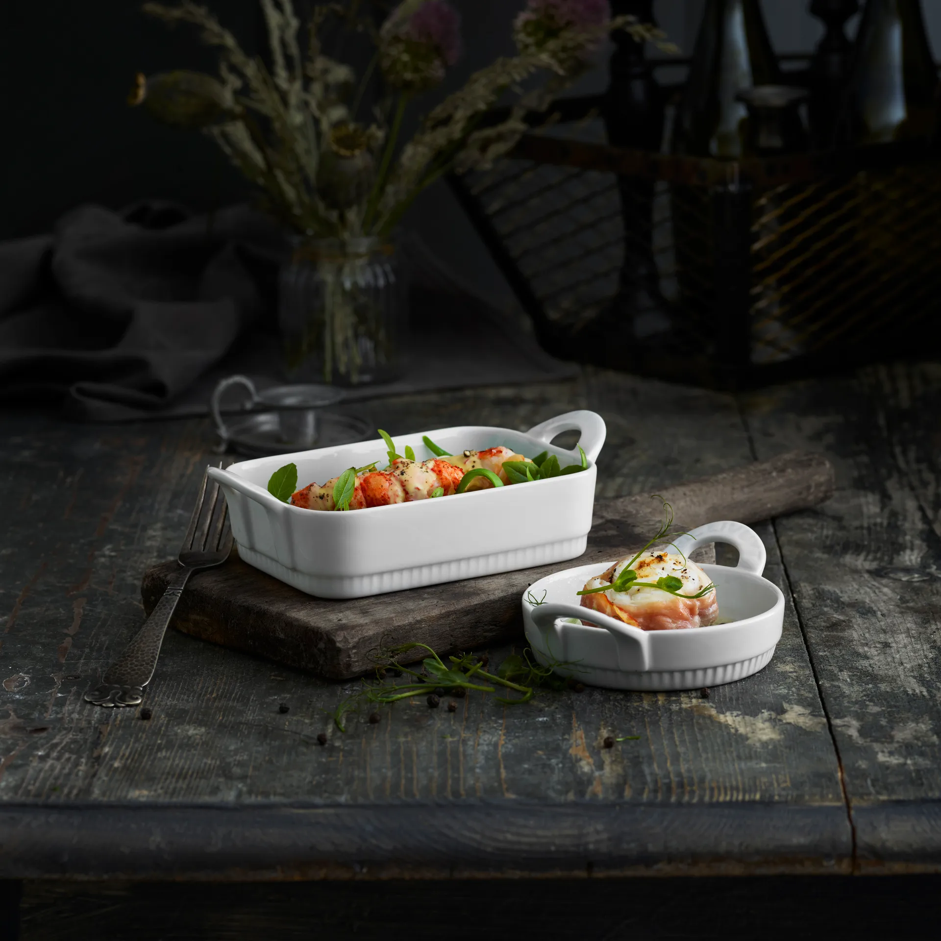 Talerz Toulouse z uchwytem prostokątny, Mała Pillivuyt