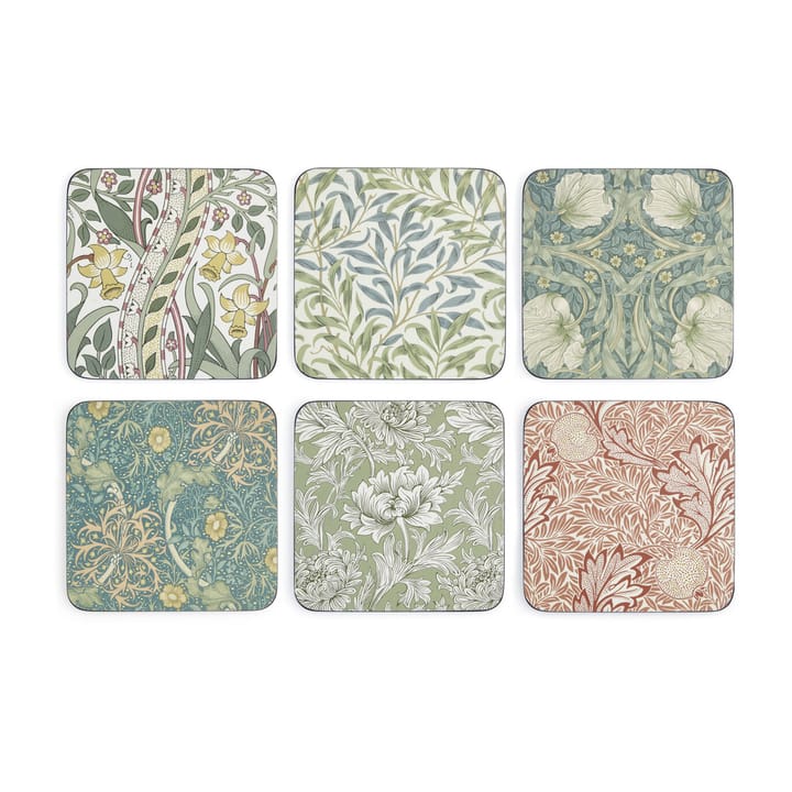 Podkładka pod szklanki William Morris, 6-pak - Mix & match - Pimpernel