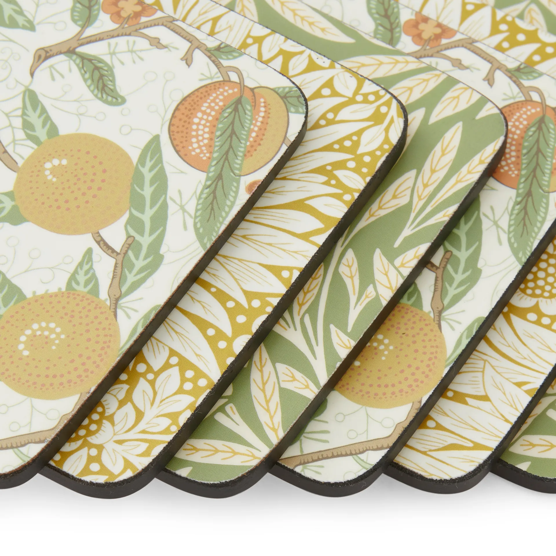 Podkładki pod szklanki Morris & Co Simpley mixed 6 części, Fruit, Willow, Marigold Pimpernel