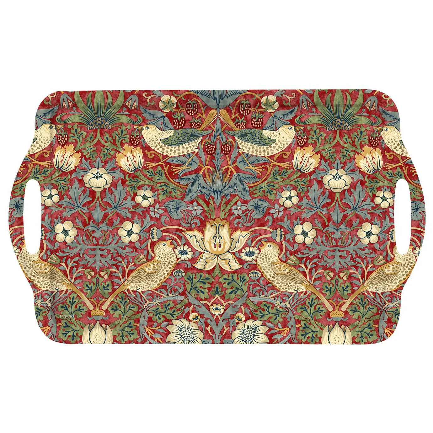 Taca z uchwytem Strawberry Thief, Czerwony Pimpernel