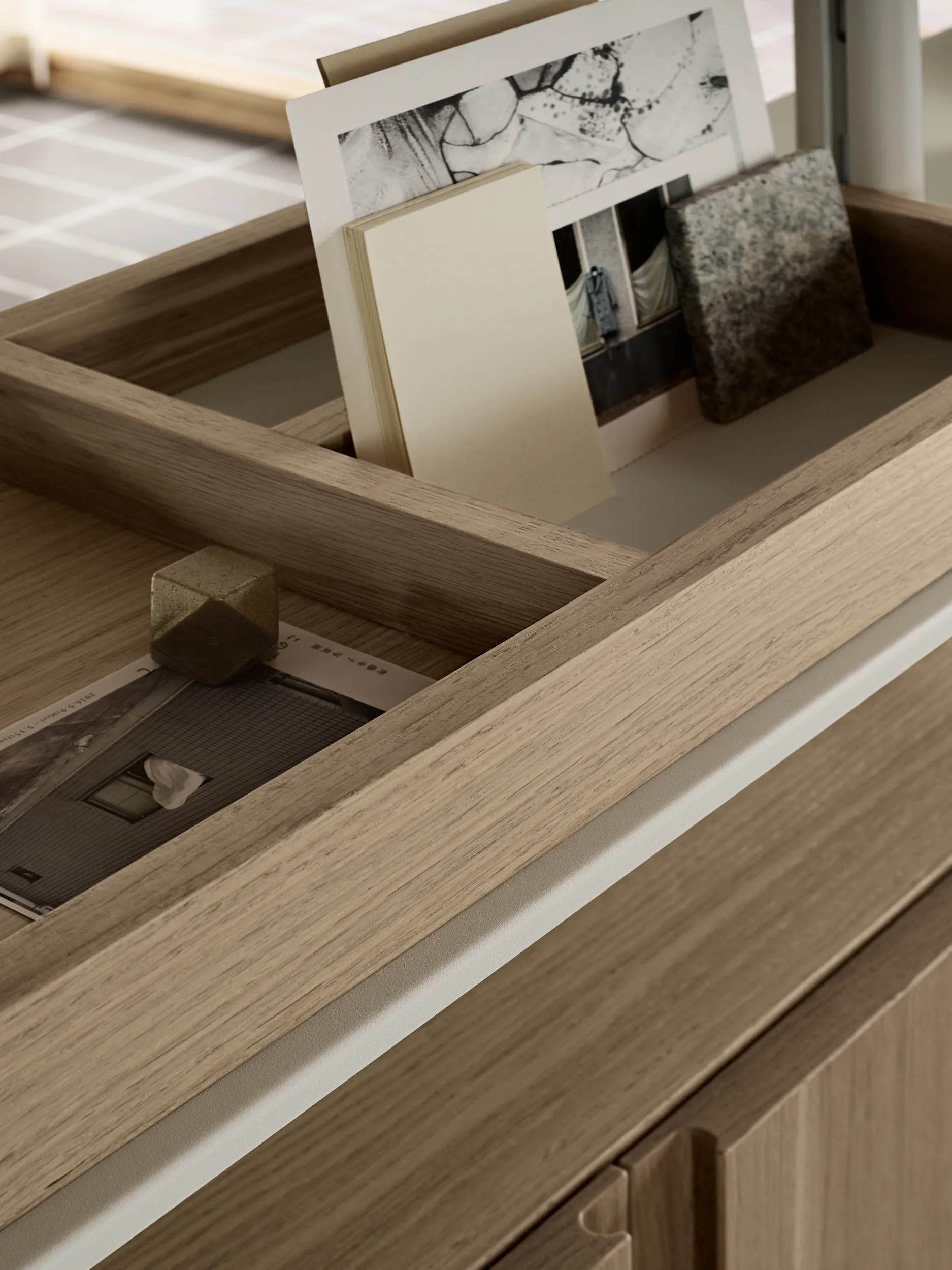 System półek Pira G2 F C B White/Oak 248–255 cm,  Pira