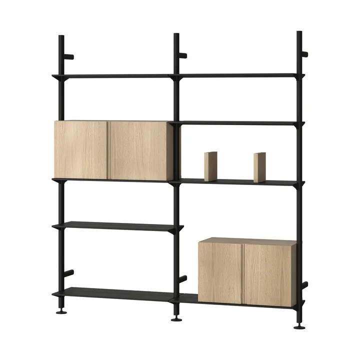System półek Pira G2 W A Black/Oak - Pira