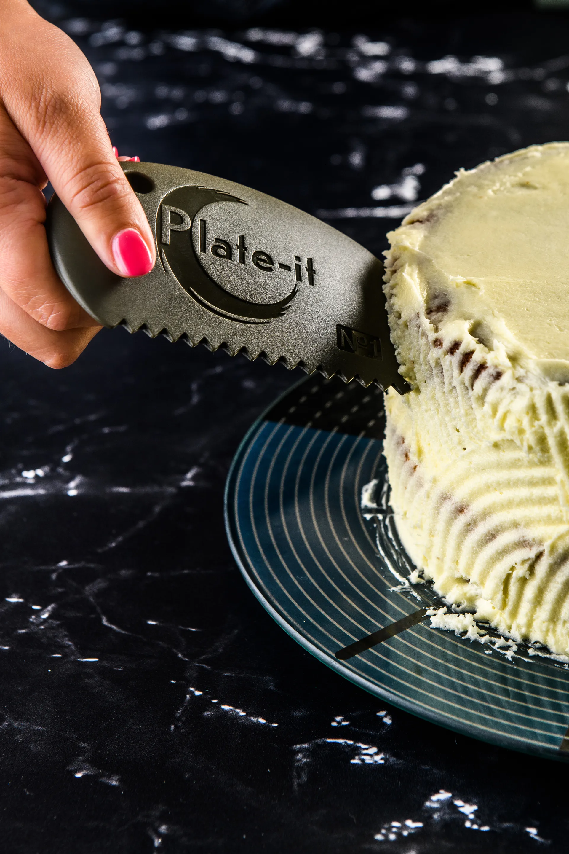 Skrobaczki Plate-it, 3 szt., Szare Plate It