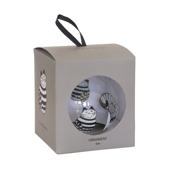 Bombka świąteczna Lisa Larson koty , White-black Pluto Design