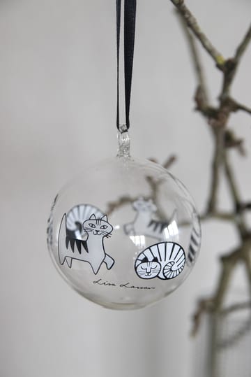 Bombka świąteczna Lisa Larson koty  - White-black - Pluto Design