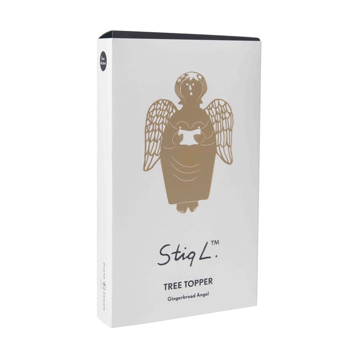 Dekoracja na czubek choinki Stig L Gingerbread Angel, Mosiądz Pluto Design