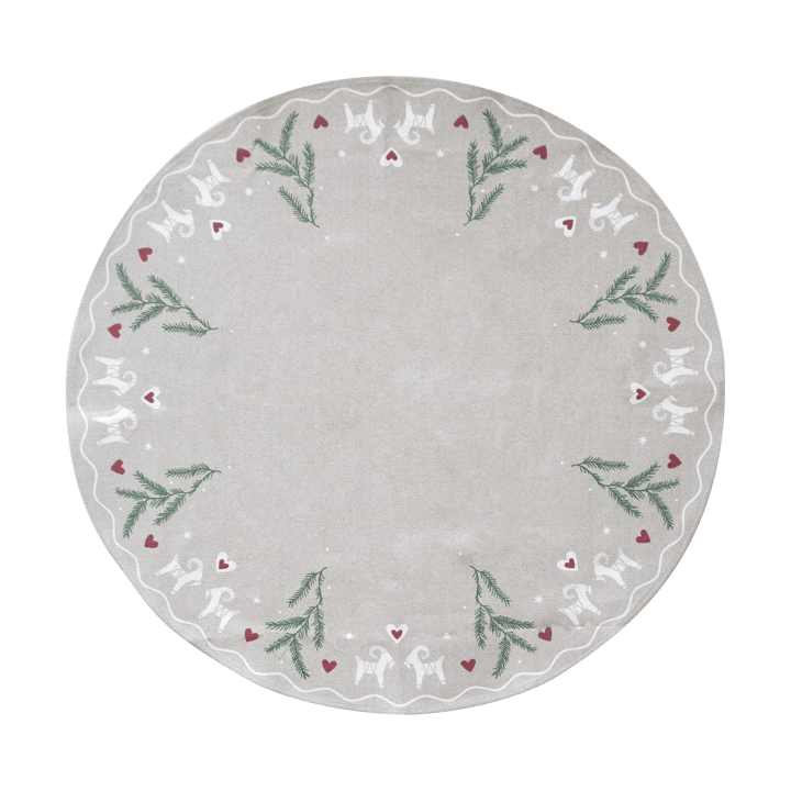 Dywanik pod choinkę Yule Goat Ø110 cm - Beżowy - Pluto Design