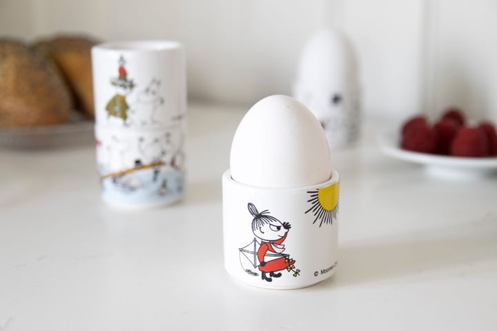 Kieliszek na jajko Muminek 4 szt., Biały z motywem Pluto Design