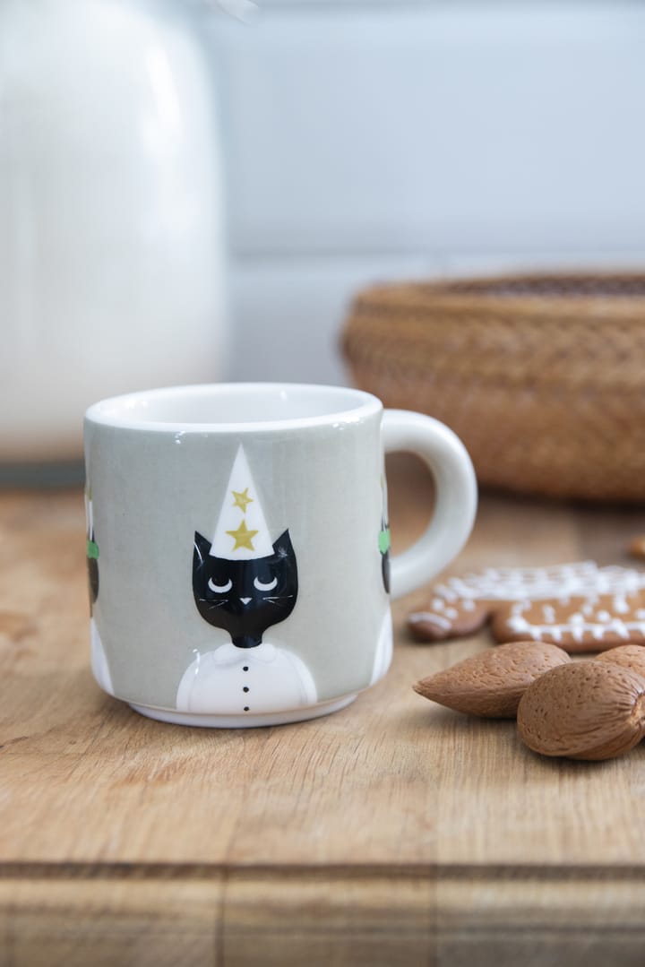 Kuben Christmas Cats, Szaro-biało-czarny Pluto Design
