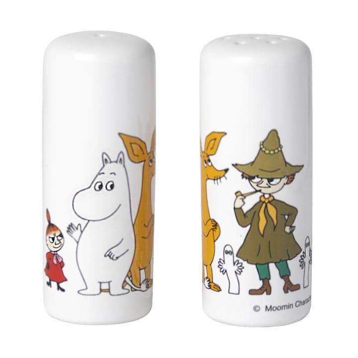 Muminki Friends solniczka & pieprzniczka, Kolor: Biały-multi Pluto Design