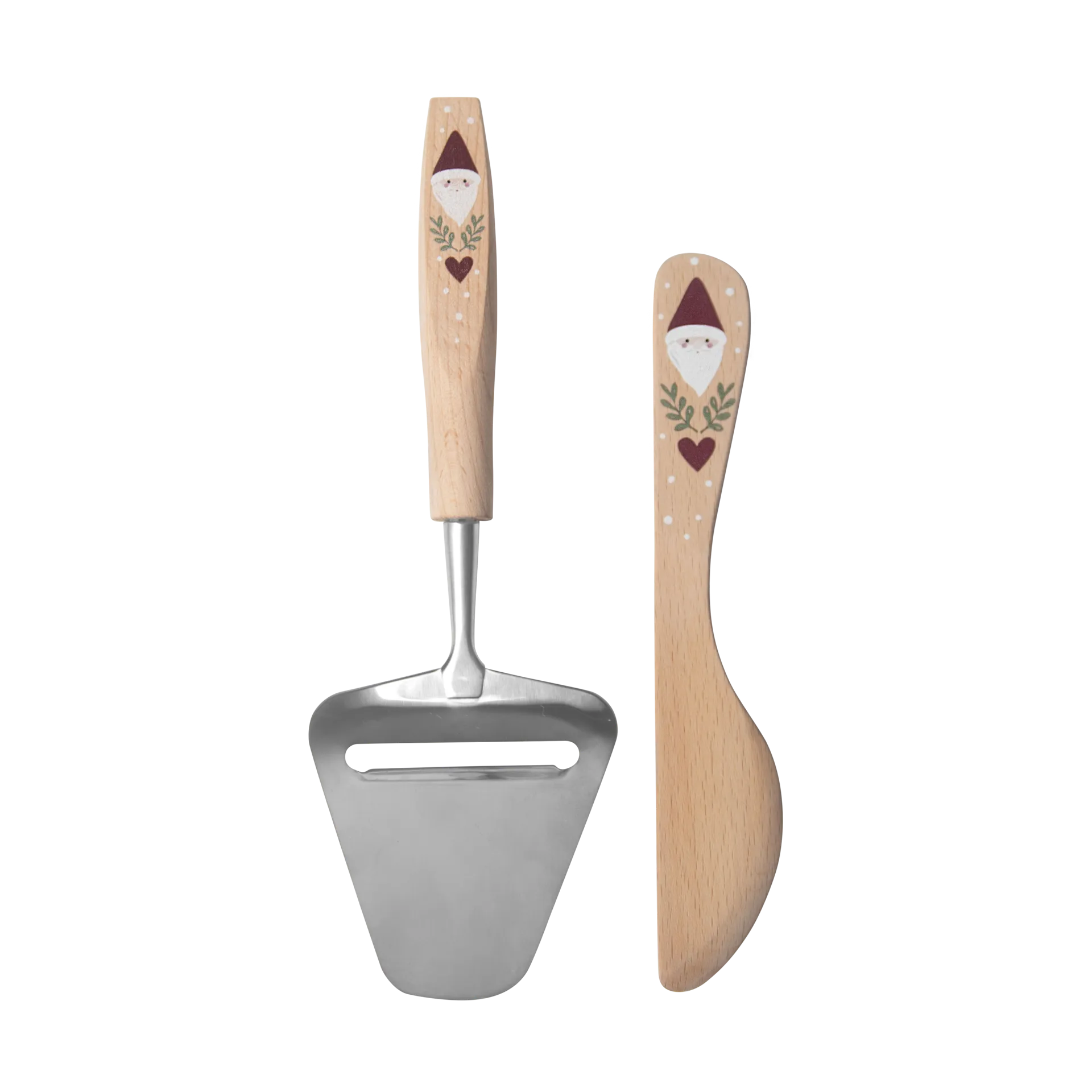 Nóż do masła i nóż do sera Santa 2 części, Beżowy Pluto Design